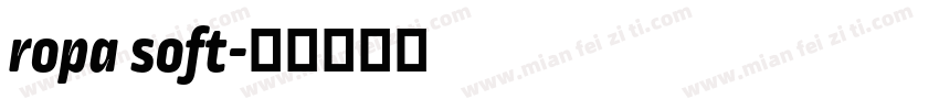 ropa soft字体转换